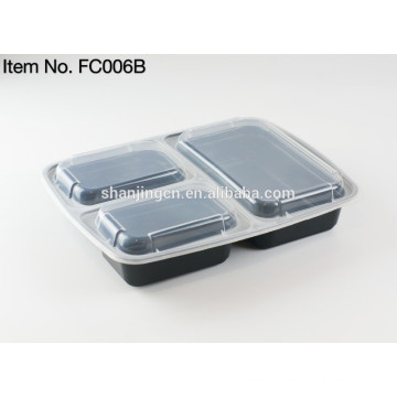 2017 Environmental disposable 3 compartment food container